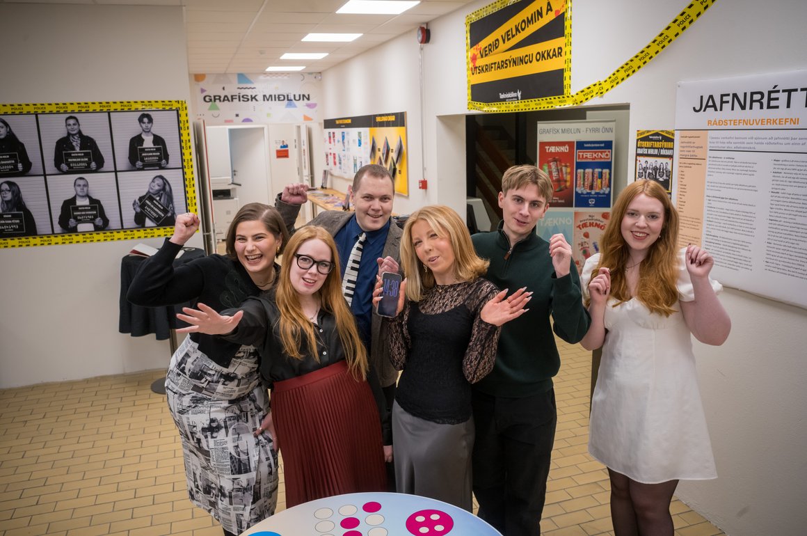 Þau eru með framtíðina fyrir sér í grafískum greinum