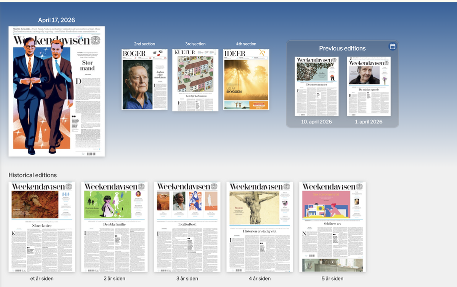 Weekendavisen og aðgengi á vef