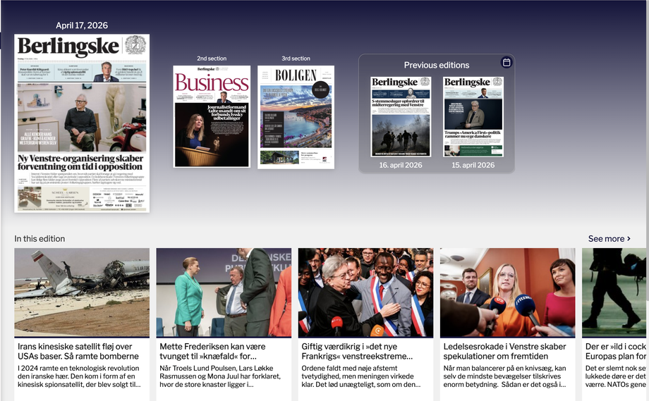 Berlingske á vefnum