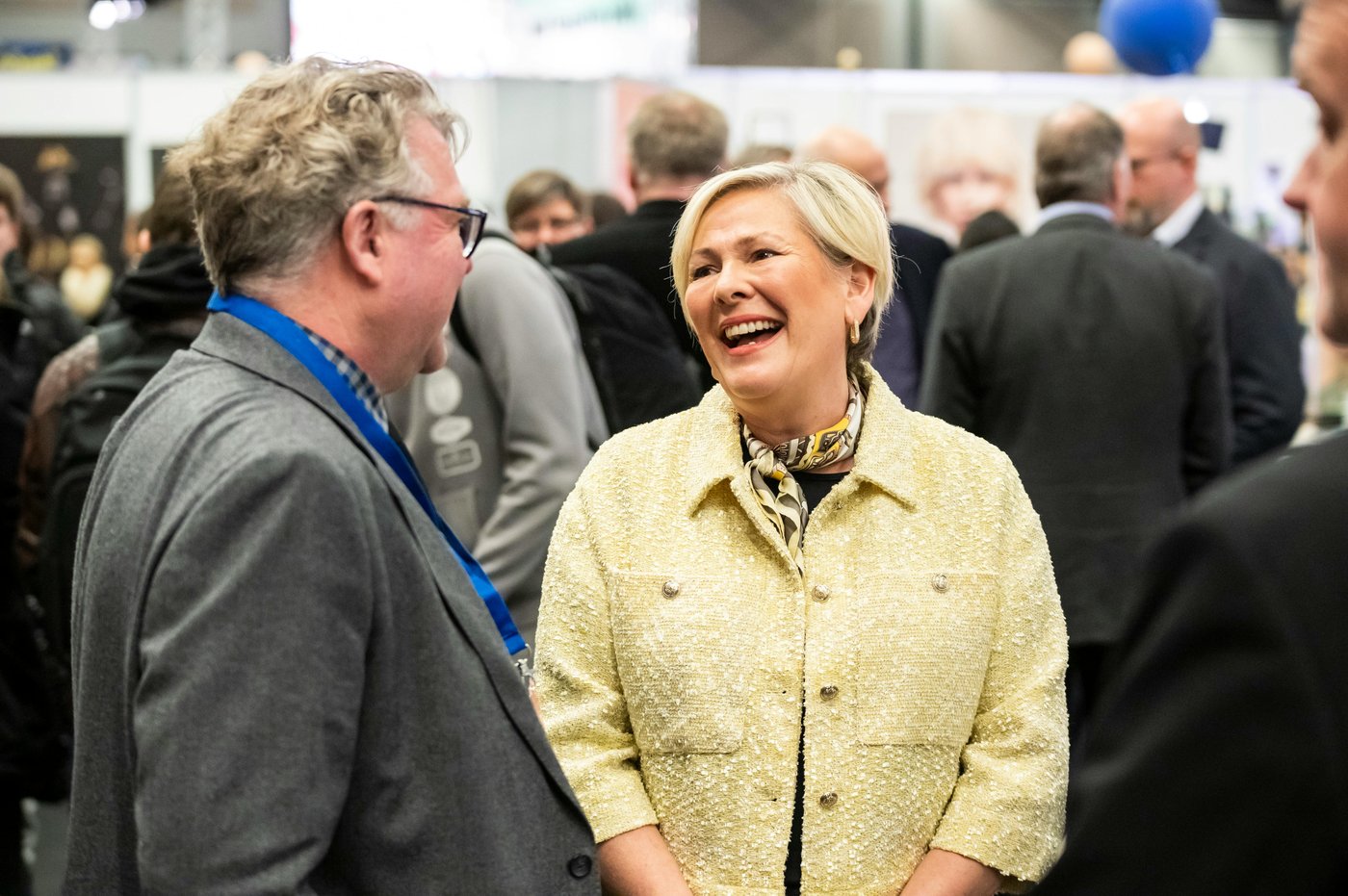 Georg Páll Skúlason formaður Verkiðnar og Forseti Íslands, Halla Tómasdóttir á Mín framtíð 2025.
